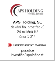 APS Holding, SE, získání fin. prostředků, 24 miliónů Kč, únor 2014 (poradce investiční společnosti)