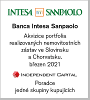 Banca Intesa Sanpaolo, akvizice portfolia realizovaných nemovitostních zástav ve Slovinsku a Chorvatsku, březen 2021 (poradce jedné skupiny kupujících)