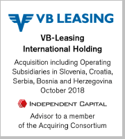 VB-Leasing International Holding, Acquisition including Operating Subsidiaries in Slovenia, Croatia, Serbia, Bosnia and Herzegovina, October 2018 (Advisor to a member of the Acquiring Consortium)